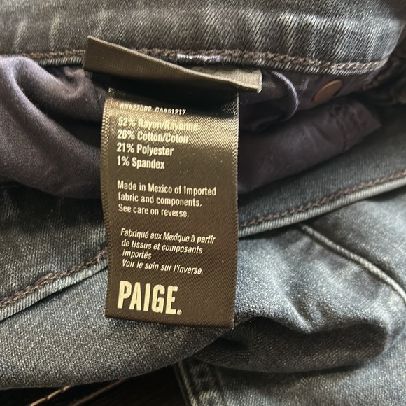 PAIGE Federal Daxton Dark Wash Straight Leg Jeans Mens Size 32 - Picture 10 of 11